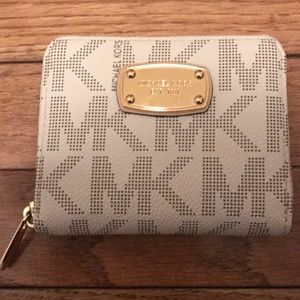 Michael Kors white and cream wallet